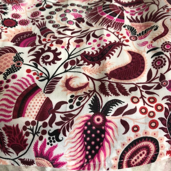 Pink printed mid sleeve bell cuff blouse - Picture 3 of 4